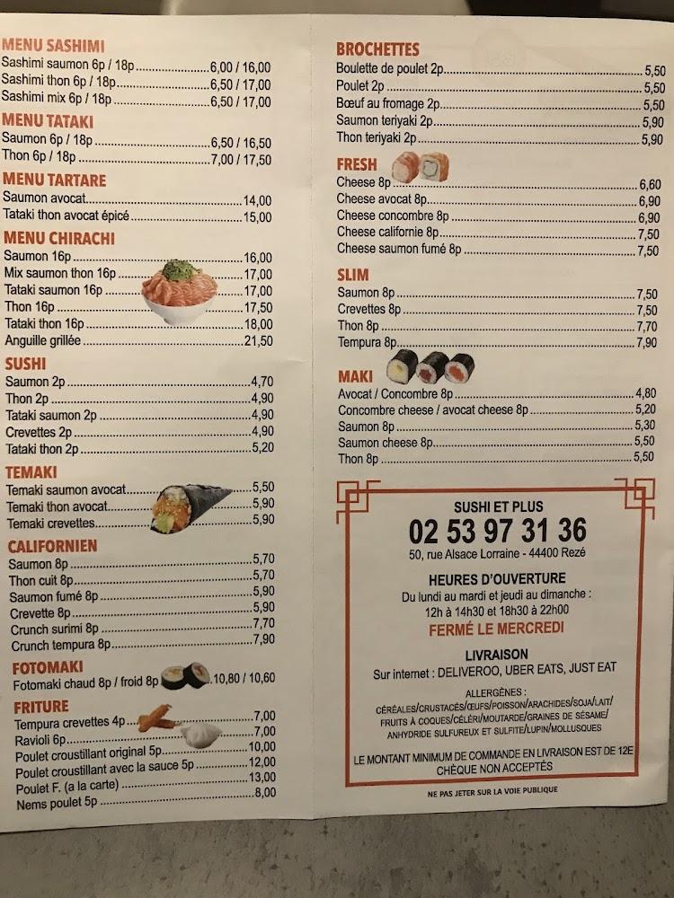 Sushi et plus - Menu Image 2